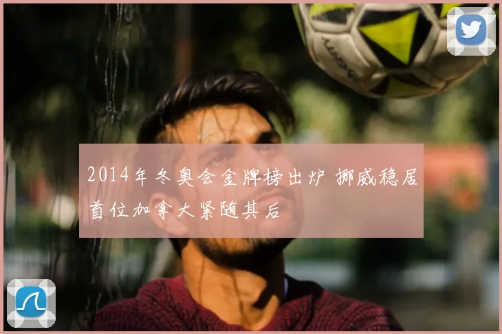 2014年冬奥会金牌榜出炉 挪威稳居首位加拿大紧随其后